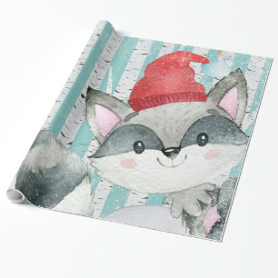 Papel De Regalo Amigos de los animales de Woodland en la selva de