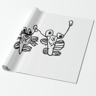 Papel De Regalo Amigos de Monstruo