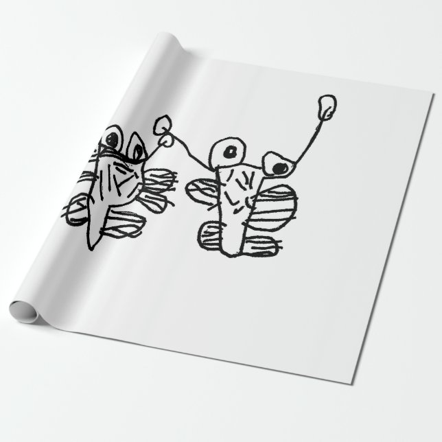 Papel De Regalo Amigos de Monstruo (Desenrollado)