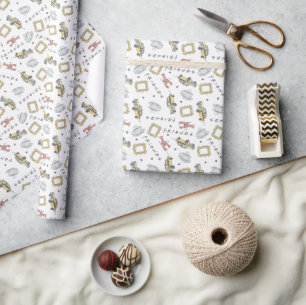 Papel De Regalo AMIGOS™ Patrón de acuarela de Perk Central