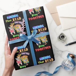 Papel De Regalo Amigos que leen juntos permanecen juntos