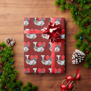 Papel De Regalo Amo a las palomas
