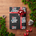 Papel De Regalo Amo A Los Buenos Judíos Judíos Hebreos Hanukkah<br><div class="desc">Me encantan los judíos judíos judíos hebreos israelíes Hanukkah</div>