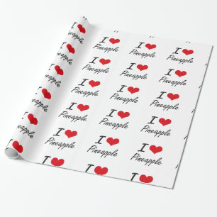 Papel De Regalo Amo diseño artístico de la piña