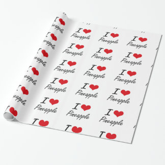 Papel De Regalo Amo diseño artístico de la piña