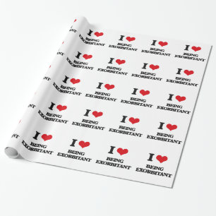 Papel De Regalo Amo el ser desorbitado