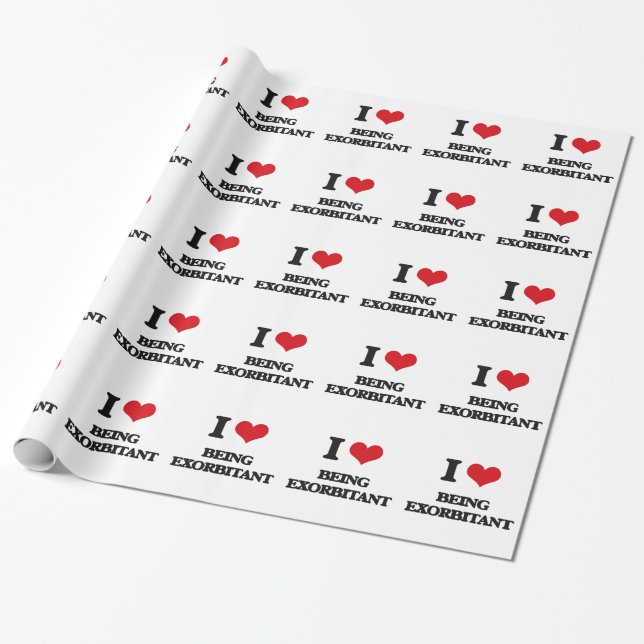 Papel De Regalo Amo el ser desorbitado (Desenrollado)