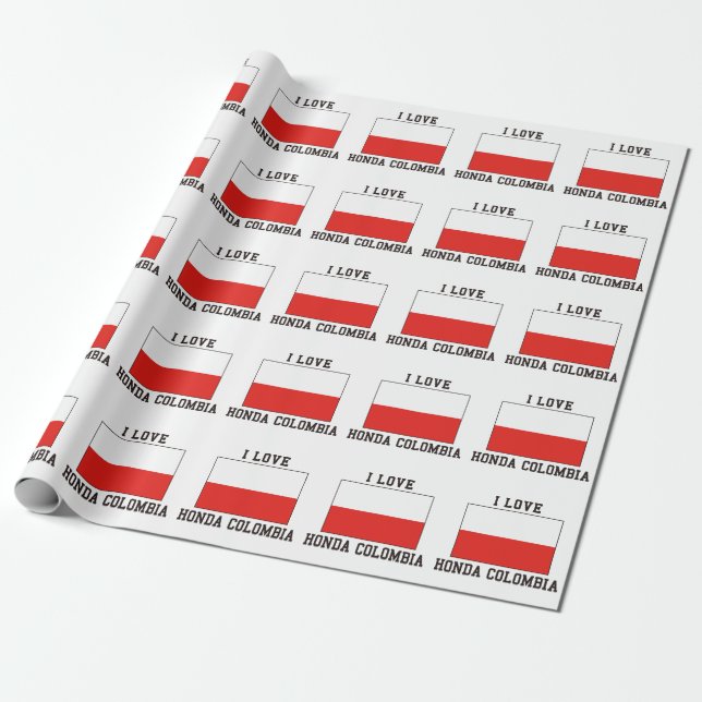 Papel De Regalo Amo Honda (Desenrollado)