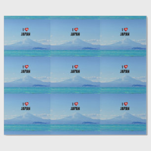 Papel De Regalo "Amo Japón," Monte Fuji