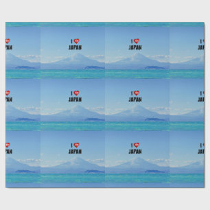 Papel De Regalo "Amo Japón," Monte Fuji