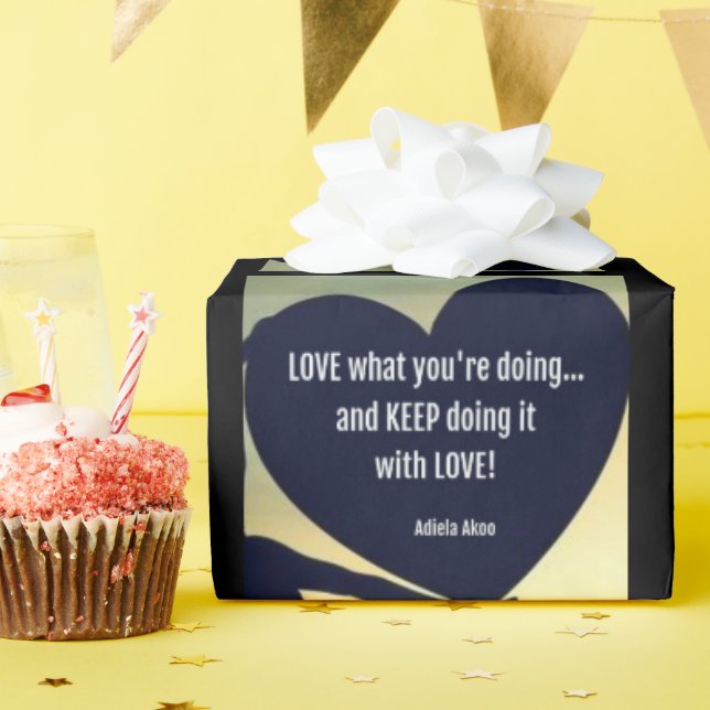 Papel De Regalo AMO lo que estás haciendo ajuste de regalo - Adiel (Fiesta de cumpleaños )