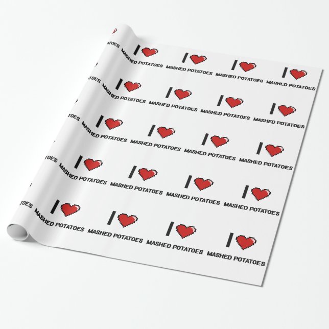 Papel De Regalo Amo los purés de patata (Desenrollado)