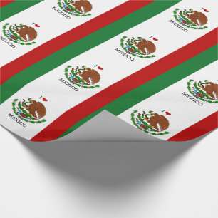 Papel De Regalo amo méxico - bandera mexicana