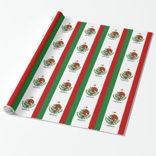Papel De Regalo amo México - bandera mexicana