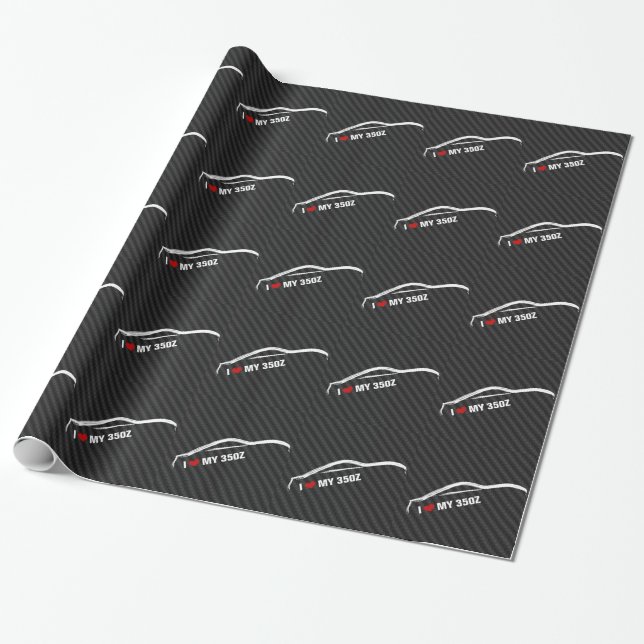 Papel De Regalo Amo mi 350Z (Desenrollado)