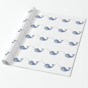 Papel De Regalo Amo Narwhals