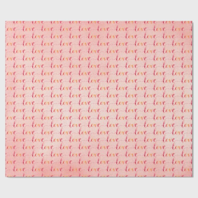 Papel De Regalo Amor (Superficie plana)