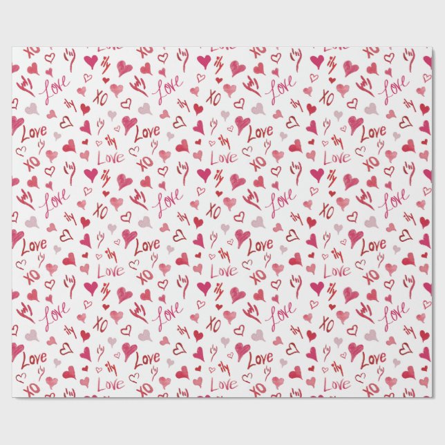 Papel De Regalo Amor (Superficie plana)