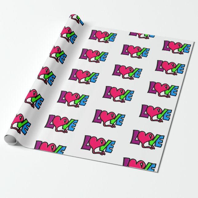 Papel De Regalo Amor (Desenrollado)
