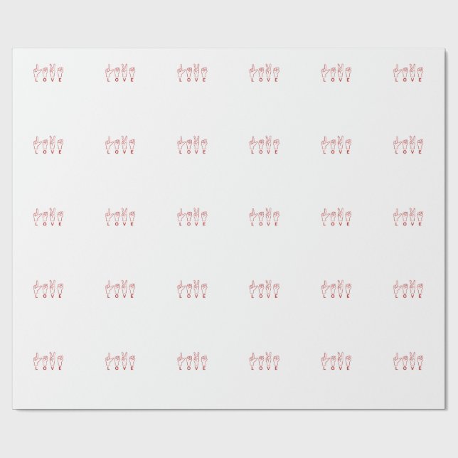 Papel De Regalo Amor (Superficie plana)