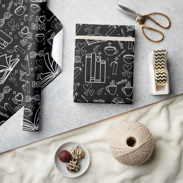 Papel De Regalo Amor a la lectura de libros (Artesanía)