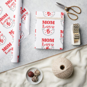 Papel De Regalo Amor a mamá de los cuttos