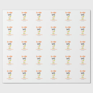 Papel De Regalo Amor a primera spritz naranja negro despedida de s