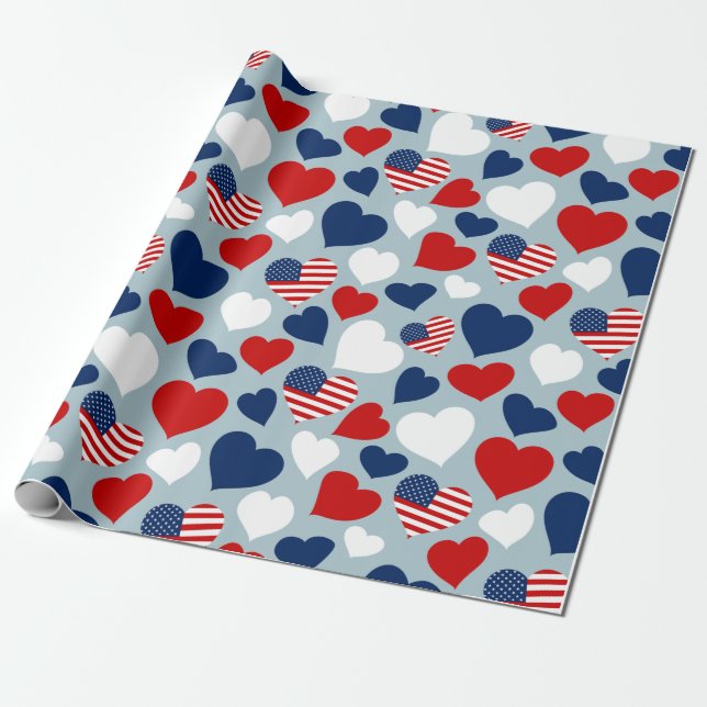 Papel De Regalo Amor americano (Desenrollado)