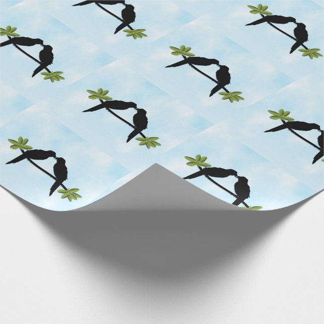 Papel De Regalo Amor de loro (Esquina)