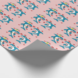 Papel De Regalo Amor de los tiburones
