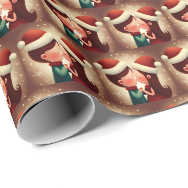 Papel De Regalo Amor de Navidad 2 (Esquina del rollo)