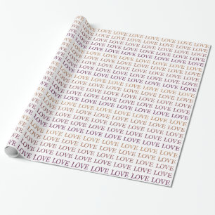 Papel De Regalo Amor de Ombre Rosa