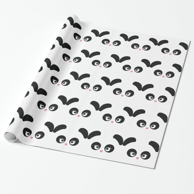 Papel De Regalo Amor Panda® (Desenrollado)