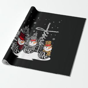 Papel De Regalo Amor por Dios Jesús Faith Hope Love Snowman