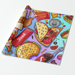 Papel De Regalo amor por la comida