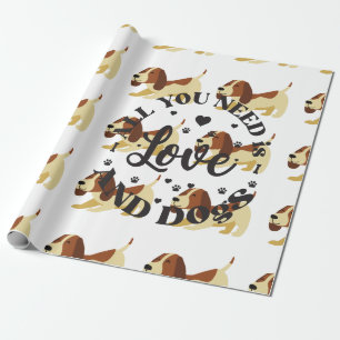 Papel De Regalo "Amor y perros" Tema