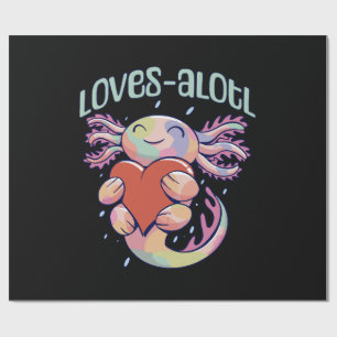 Papel De Regalo Amores románticos - ajolote feliz