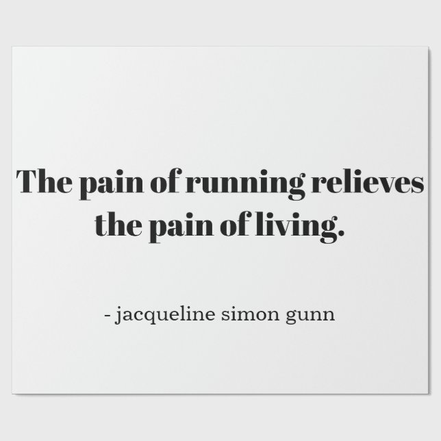 Papel De Regalo An inspirational quote for runners (Superficie plana)