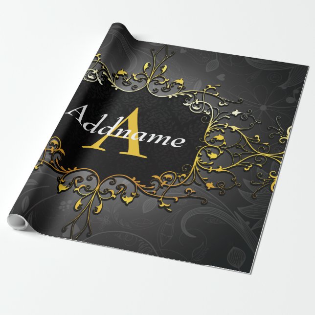 Papel De Regalo Añade tu nombre e inicial (Desenrollado)