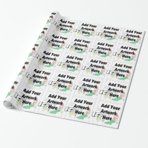 Papel De Regalo Añadir su propio trabajo artístico o trabajo infan