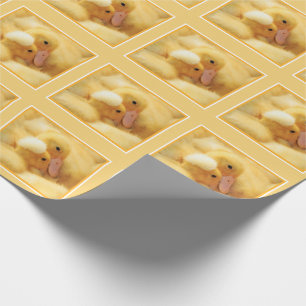 Papel De Regalo Anadón amarillo del bebé
