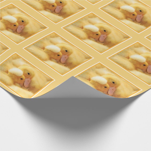 Papel De Regalo Anadón amarillo del bebé (Esquina)