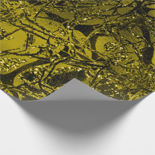 Papel De Regalo Anatomía Cuerpo Célula Naturaleza Mint Mustard Cha