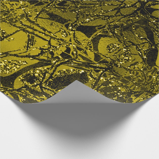 Papel De Regalo Anatomía Cuerpo Célula Naturaleza Mint Mustard Cha (Esquina)