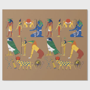 Papel De Regalo Anciano personalizado de diosa de los dioses egipc