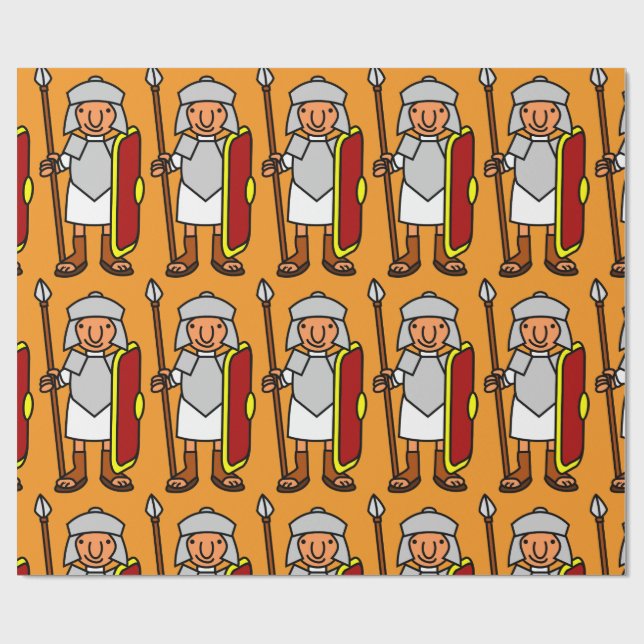 Papel De Regalo Ancient Rome Fun Roman Soldier   Gift  (Superficie plana)