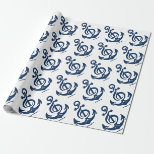 Papel De Regalo Ancla de melodía náutica