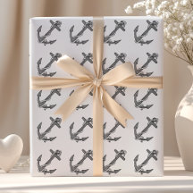 Ancla y pista negras y blancas