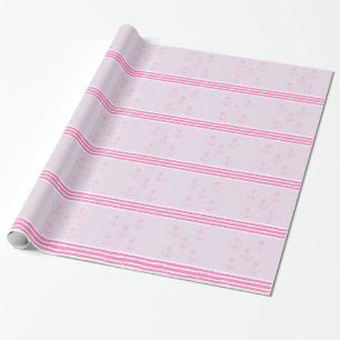 Papel De Regalo Anclas náuticas rosadas