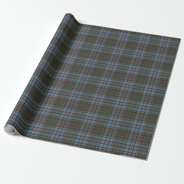 Papel De Regalo Anderson Ancient Original Scottish Clan Tartán (Desenrollado)